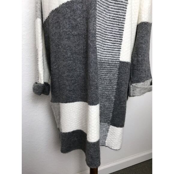 Topshop Cardigan Sweater Open Front Print Stretch Knit - Picture 12 of 12